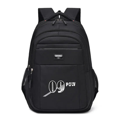 Backpack Men's Simple Large Capacity Junior High School Student School Bag Outing Travel Computer Double Shoulder Bags On Sale