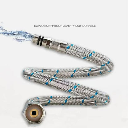 G1/2 G3/8 G9/16 50cm 1 pair Stainless Steel Flexible Plumbing Pipes Cold Hot mixer Faucet Water supply pipe Hoses bathroom part