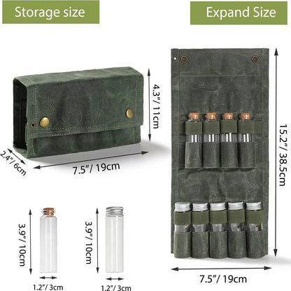 Outdoor Camping Spice Bottle Bag Set Portable Camping Picnic Seasoning Bottle Storage Bag Condiment Jar Seasoning Bottle Holder