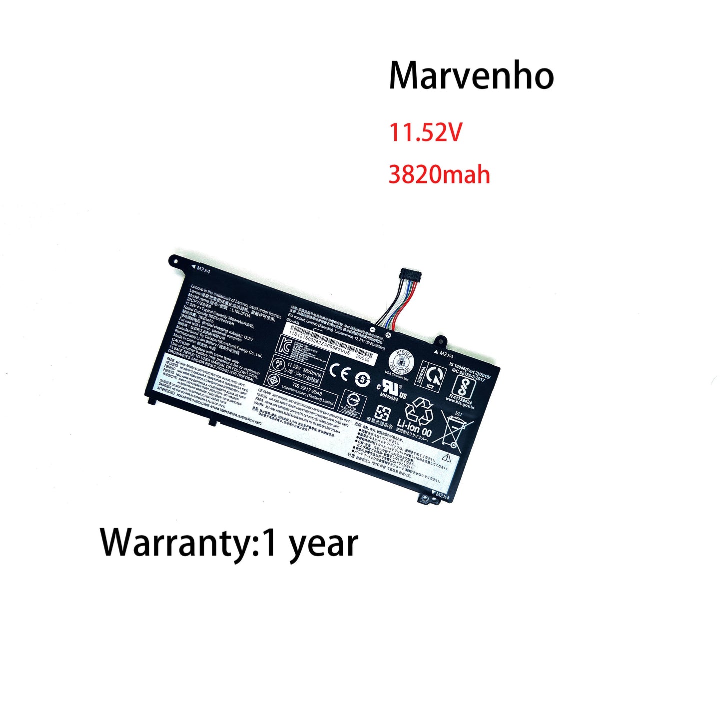 New Marvenho 11.52V 3904mah 45WH L19L3PDA L19C3PDA L19M3PDA L19D3PDA Laptop Battery for Lenovo ThinkBook 14 15 G2 G3