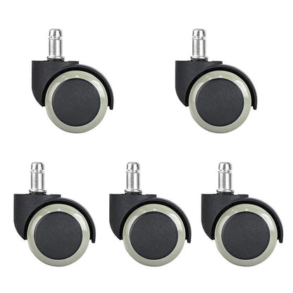 5pcs 2 inch Universal Swivel Caster Wheels Replacement Gaming Chair Office Chair Casters Trolley Rollers Furniture Hardware