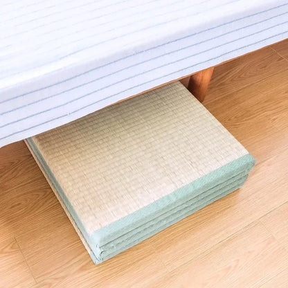 Japanese Tatami Mattress Folding Rectangle Straw Mat for Yoga And Sleeping Portable 3cm Thick Comfortable Sleeping Mat