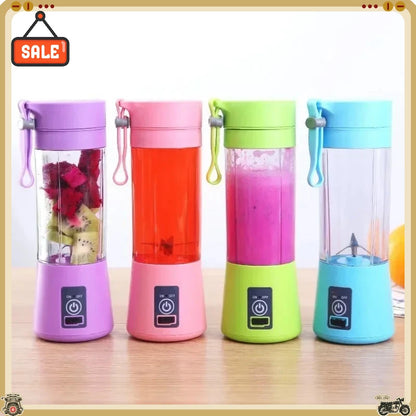 Portable Electric Handheld Blender Rechargeable Travel Fruit Juicer Cup Mini Mixer for Smoothies Milkshakes
