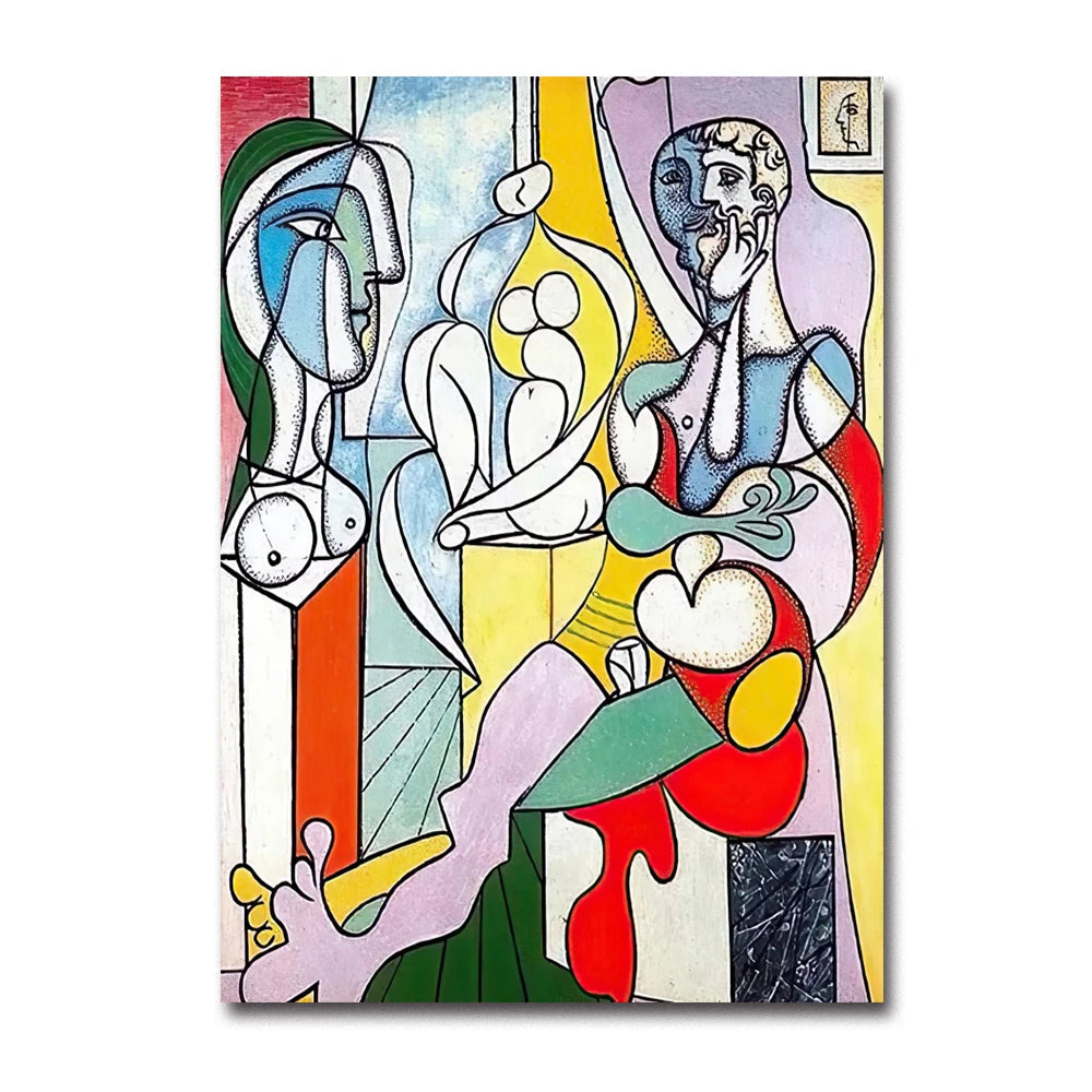 Modern Art Master Picasso Abstract Canvas Painting Cubism Home Wall Art Poster Prints Pictures Bedroom Living Room Decor Murals