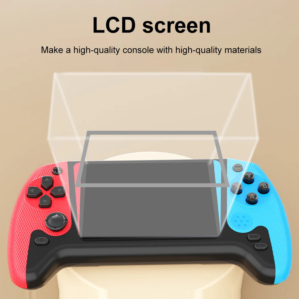 Portable Game Console 3.5inch LCD Screen Built-in 500 Games Nostalgic Game Console 1200mAh Video Game Console for Single Player