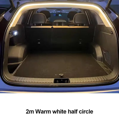 Car Trunk LED Strip Lights for The Interior Decoration of The Vehicle, Featuring Neon Lights and DIY Ambient Light Strips