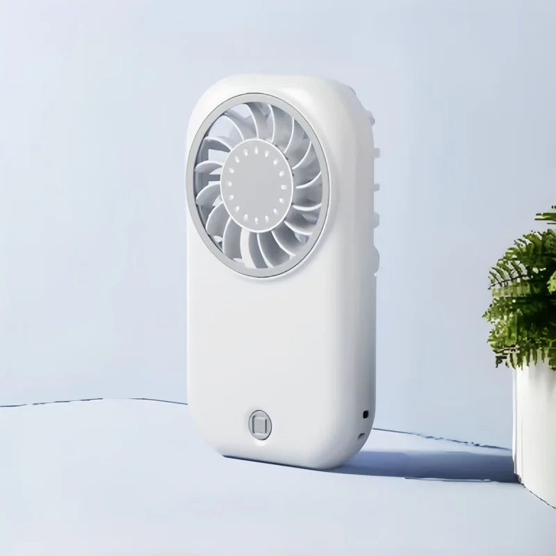 Portable Handheld High Speed Fan 5 Speed Adjustable USB Rechargeable Lightweight Mini Personal Fan for Outdoor Travel Office