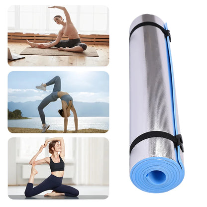 6/8/10mm Thick EVA Yoga Mat Waterproof Moisture-proof Outdoor Non-Slip Durable Camping Picnic Mat Exercise Gym Fitness Workout