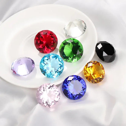30mm Colorful Crystal Diamond Happy Birthday Wedding Decoration Event Party Supplies