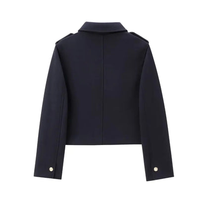 Autumn New Casual And Fashionable Women's Clothing European And American Style Simple And Versatile Shoulder Patch Top Jacket