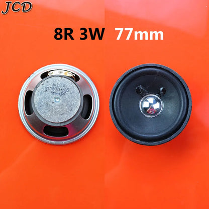 JCD 1Piece 8 ohm 8R 0.5W 1W 2W 3W 5W 0.5 1 2 3 5 watt LoudSpeaker  Diameter 50mm 57mm 66mm 77mm Speaker