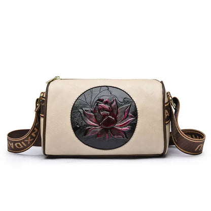 Women Embroidery Tote Bag High Quality Leather Ladies Handbags 2024 Women Shoulder Bag Small Crossbody Bags For Women Sac a Main