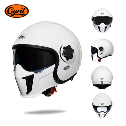 Helmets For Motorcycles Safety DOT ECE Certified 3/4 Open Face Helmets Motorcycle Modular Full Men Women Motorcycle Helmet Cyril