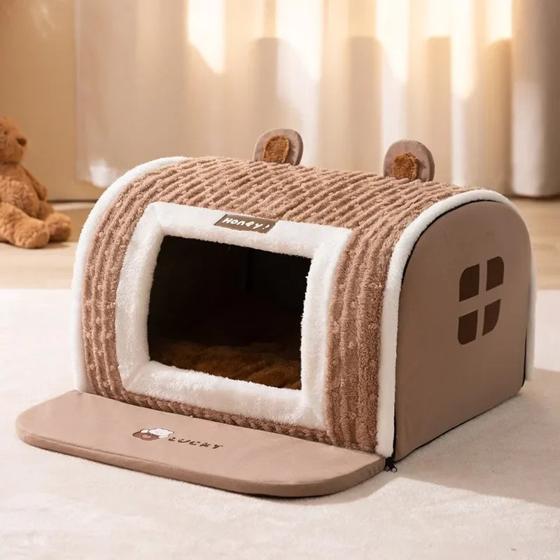 Moisture-proof Indoor Dog House Soft and Comfortable Large Space Warm Cat Dogs Kennel Deep Sleep Pet Products Supplies