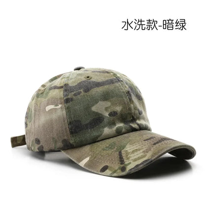 Japanese Style Street Tide Brand Soft Top Camouflage Baseball Cap Female Face Little Wild Peaked Cap