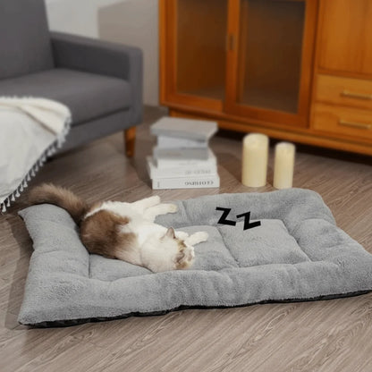 Pet Floor Pad Warm Dog Bed Mat Surrounding Style Super Soft Pet Pad Non-slip Comfortable Thickened Pet Mat Pet Rest