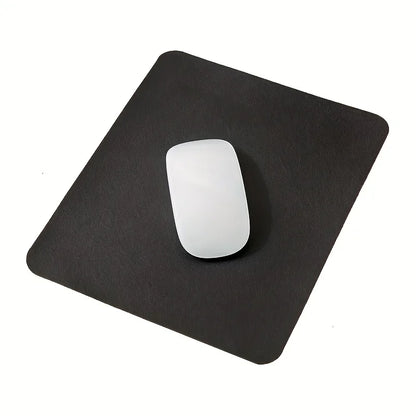 Solid Color PU Mouse Pad Non-Slip Gaming Desktop Mouse Pad Waterproof Anti-Scratch Easy To Clean Mat For Desktop Computer Laptop