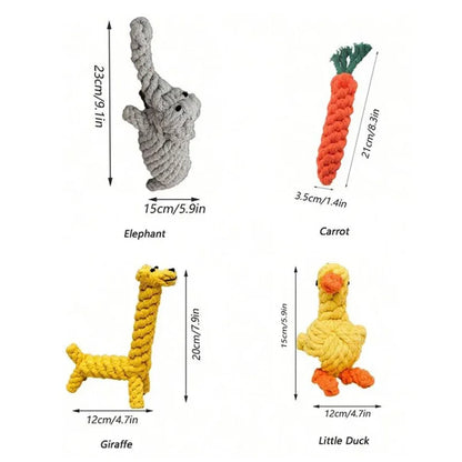 Pet Chew-Resistant Knot Ball, Dog Boredom-Relief Rope Toy, Suitable for Small to Medium-Sized Dogs, Knot-Designed