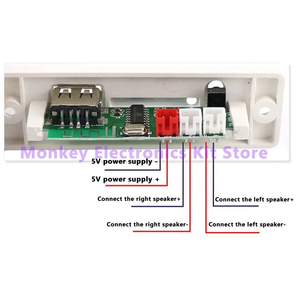 Electronic DIY Bluetooth Speaker Kit White DIY Soldering Project Electronics Kit Teaching Practice Bluetooth Stereo Speaker Kit