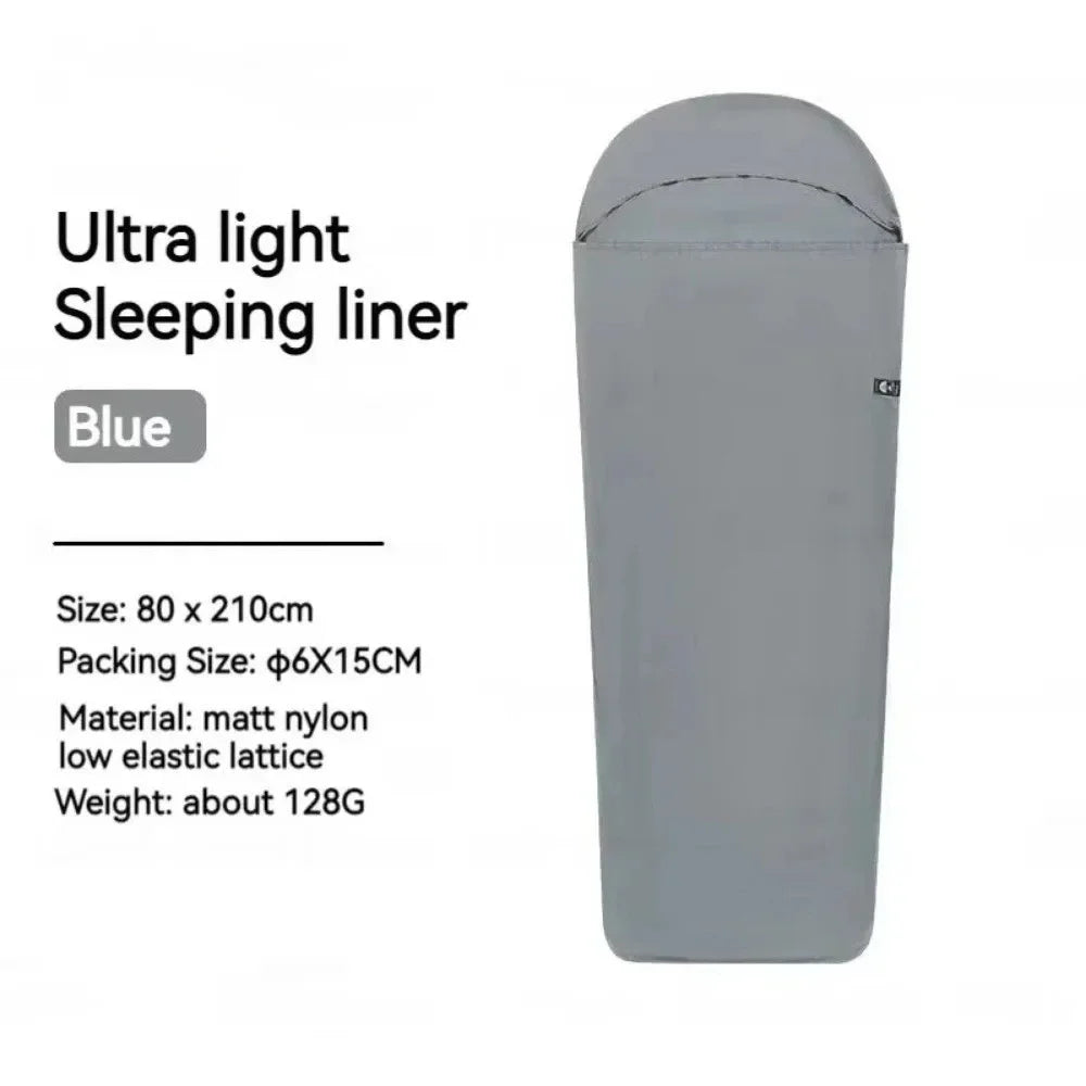 Ultralight Sleeping Bag Liner Warm Inner Liner Sleeping Bags Single Travel Hotel Nylon Camping Sheet Travel Hiking Camping