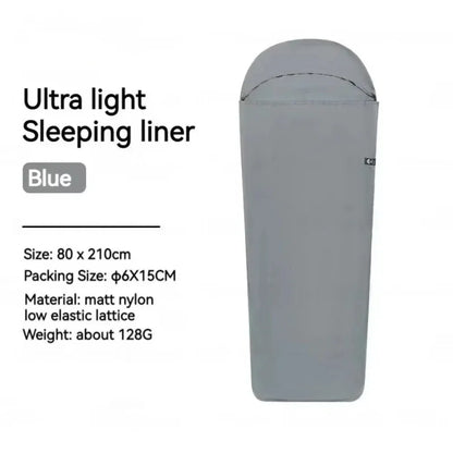 Ultralight Sleeping Bag Liner Warm Inner Liner Sleeping Bags Single Travel Hotel Nylon Camping Sheet Travel Hiking Camping