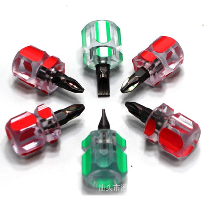 Screwdriver Kit Set Mini Small Portable Radish Head Screw Driver Precision Car Repair Tools Transparent Handle Repair Hand Tools