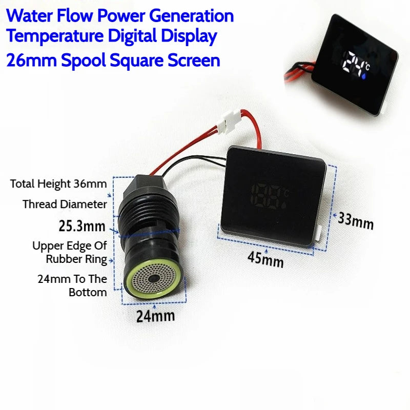 Bathroom Faucet Shower Set Shower System Digital Display Shower Screen Hydro Generator Micro Hydro Generator Shower Accessories