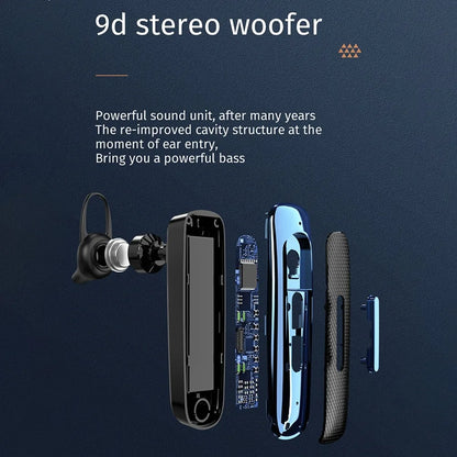 Ear Hook E1 Wireless Bluetooth Earphone Mic Earbuds Business Headphones Single Long Standby E1 Bluetooth Headset Sports