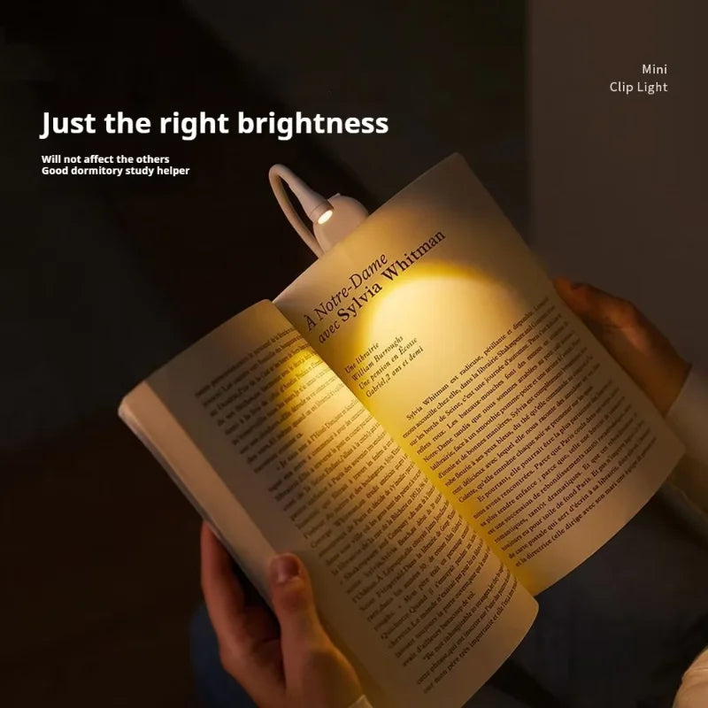 Reading light, trichromatic temperature dimming, LED lights, Type-C charging, compact and portable lighting, 3-24 hours battery