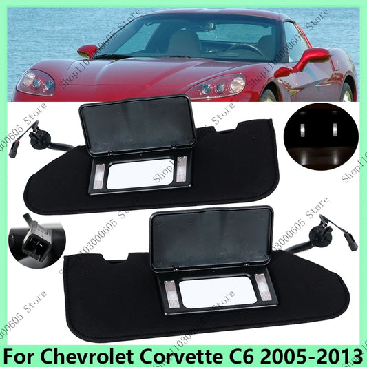 Car Accessories For Chevrolet Corvette C6 2005-2013 23142243 23142245 Car Sunvisor Accessories Sun Visor With line