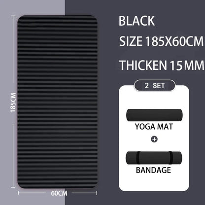 Yoga Mat with A Thickness of 20mm Anti Slip Pilates Fitness Mat Environmentally Friendly Tear Resistant WOMEN'S Yoga Mat