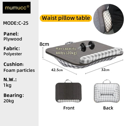MUMUCC Study Table Bed Desk Student Dormitory Bedroom Laptop Desk Pillow Small Table Applicable To Students Etc