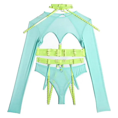 Bikini Fashion Sexy Three-Piece Suit Complex Strap Halter Waist Seal Nightclub Sexy Underwear