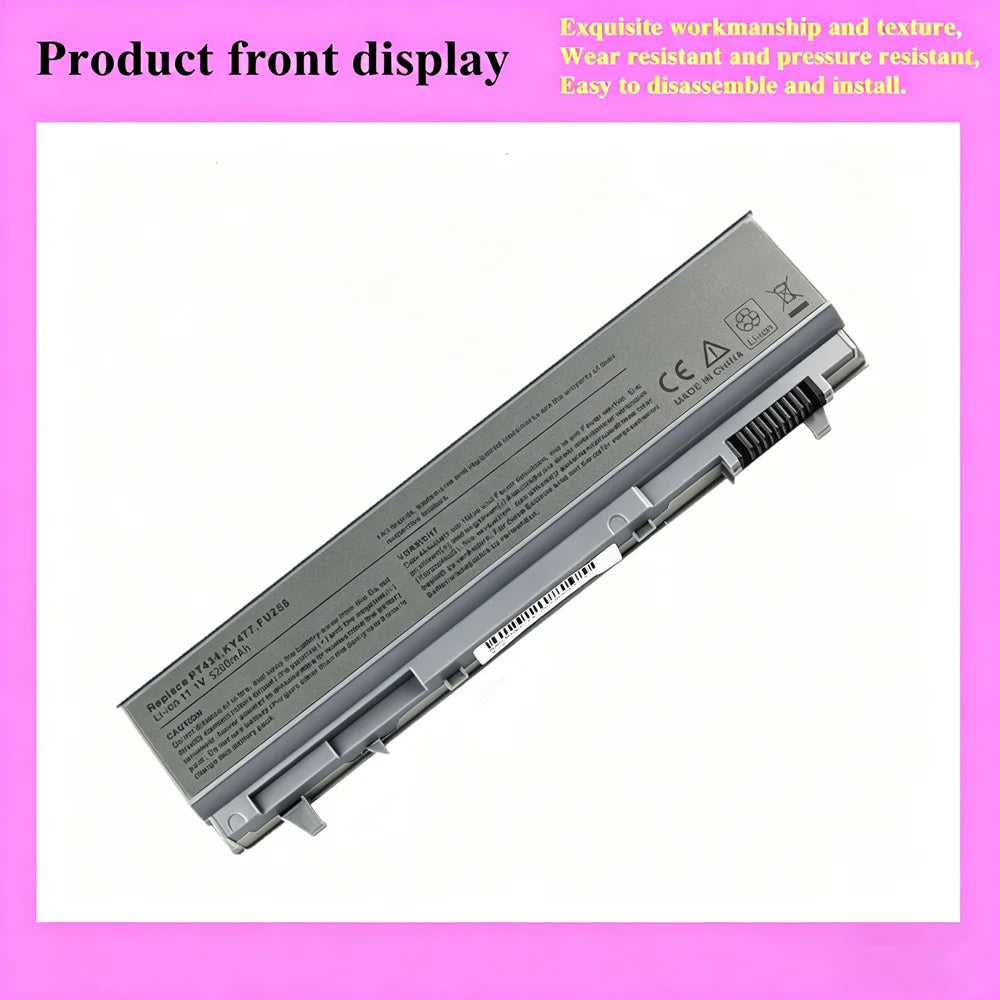 Laptop Battery For Dell Latitude E6400 E6410 ATG XFR E6500 E6510 For Precision M2400 M4400 M4500 M6400 M6500 PT434 KY477