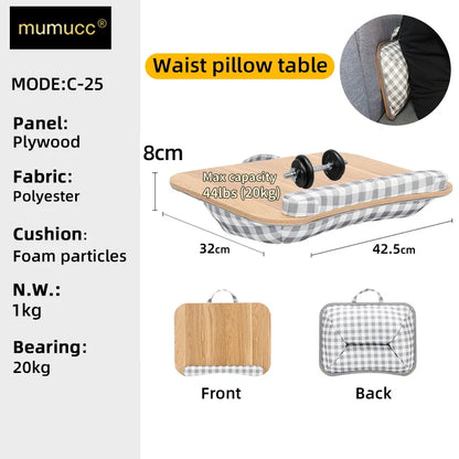 MUMUCC Study Table Bed Desk Student Dormitory Bedroom Laptop Desk Pillow Small Table Applicable To Students Etc
