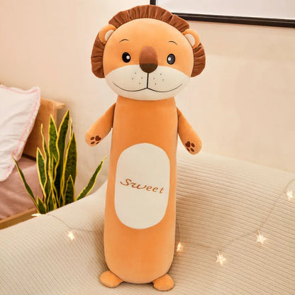 2025 New Pillows for Bedroom Soft and Comfortable Soft Long Sleeping Pillow Delicate and Smooth Cute Animal Cylindrical Pillow
