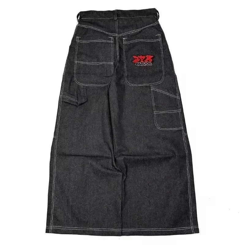 American Fashion Trend Joker Best Sell Special Spot Jeans Women Street Y2K New Punk Oversized Wide-leg Pants Unisex Casual Jeans