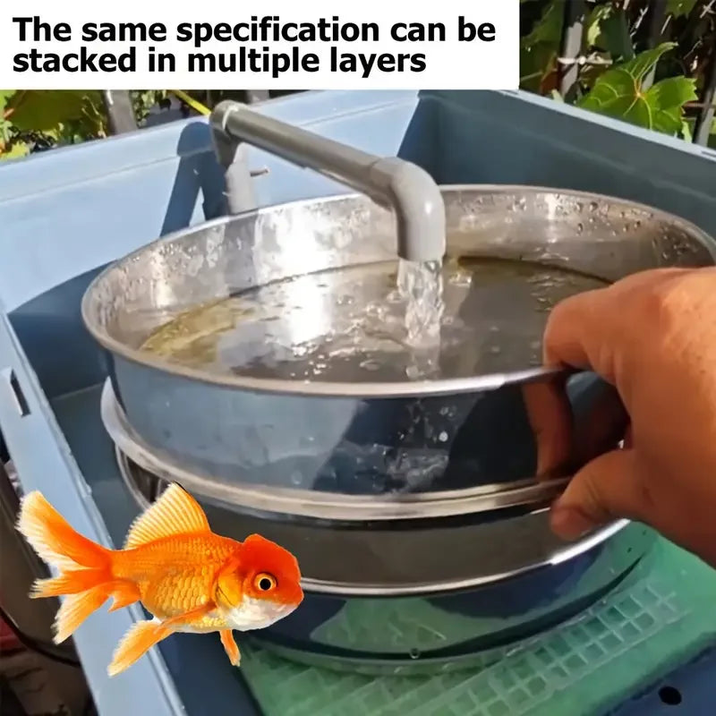 Aquarium Filter Stainless Steel Mesh Net Sieve  Fish Tank Filter Accesories  Water Quality Impurity Removal Keep The Water Clean