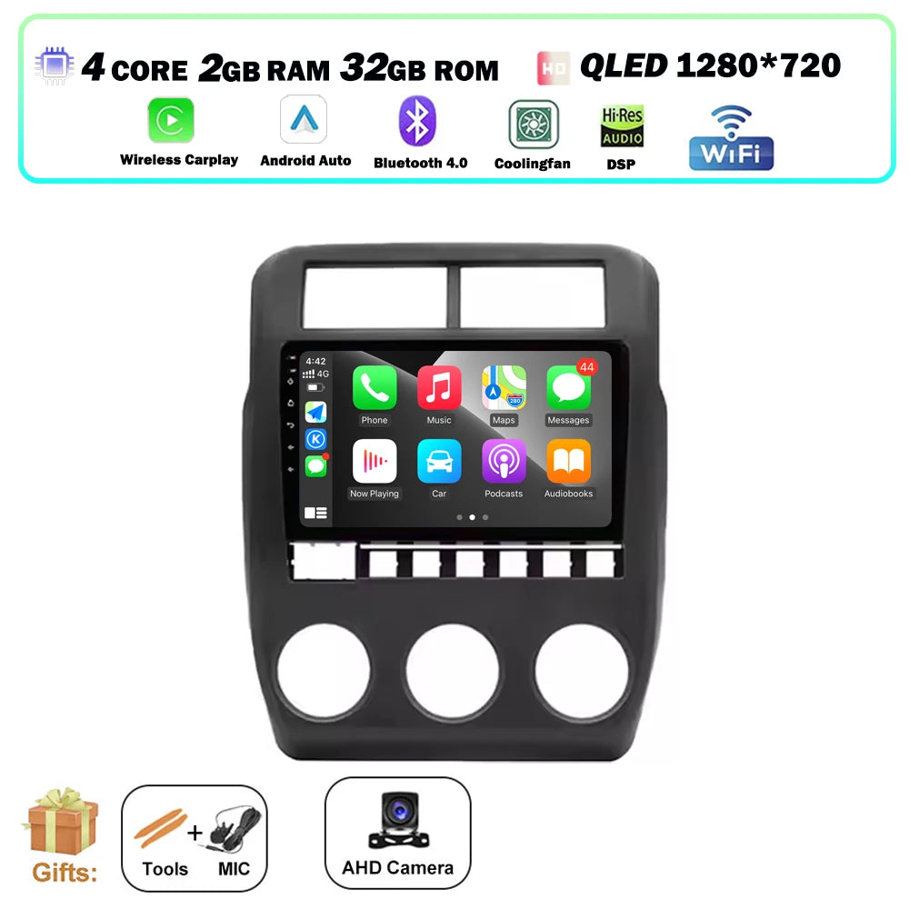 Car Radio Multimedia Video Player GPS Navigation QLED Touch Screen For Lada Niva 2021 - 2023 Android 16 Auto Wireless Carplay