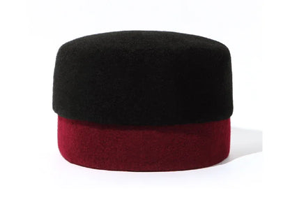 Men's Prayer Hats Muslim Real Wool Black Caps Elegant Headwear Islamic Hijabs Dancing Party Working 58-60cm Ethnic Hat