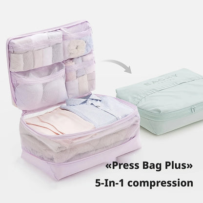 Comforter Storage Bag - Large Capacity Bedding Storage Bags Ultra Space Saving Self Compression Organizer, Washable Compression