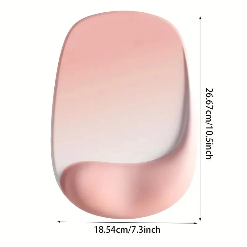 Ergonomic Mouse Pad with Wrist Support Memory Foam Mouse Mat Soft Plastic Wrist Cushion, Soft Square Hand Rest for Office