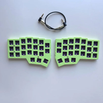 Tenting CorneV4.1 Spilt Keyboard Kit Green Pink Wired Hotswap Horn Keyboard Ergonomic Gaming Accessory Keyboard RGB VIAL Teclado