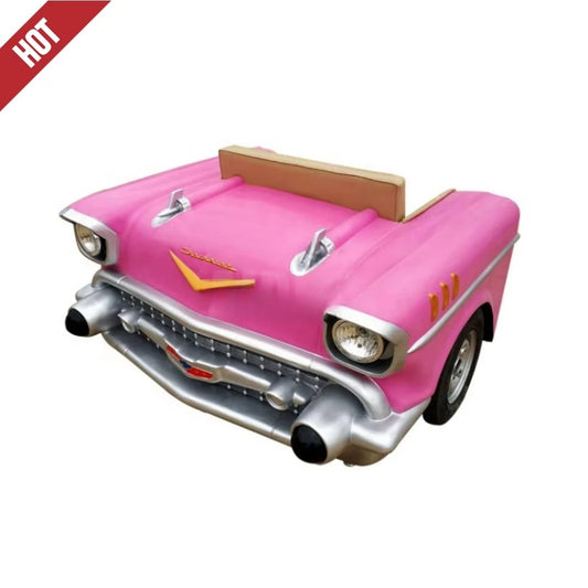 Modern Living Room Classic Car Sofa Love Seat Pink Leather Sofa For Sale