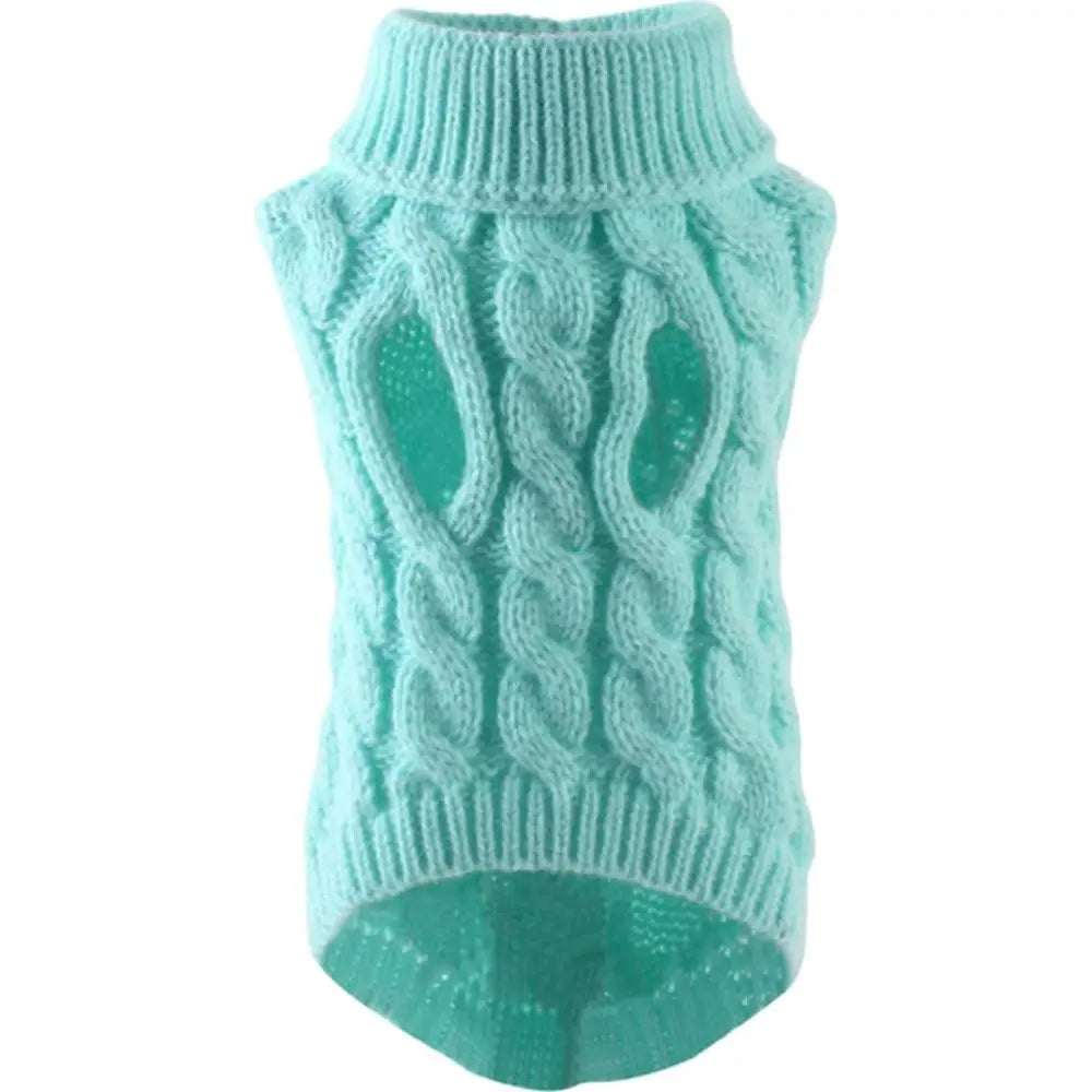 Pet Dog Sweater Small Dog Clothes Fashion Autumn Winter Solid Knitting Warm Comfort Clothing Cat Puppy Clothes Costume