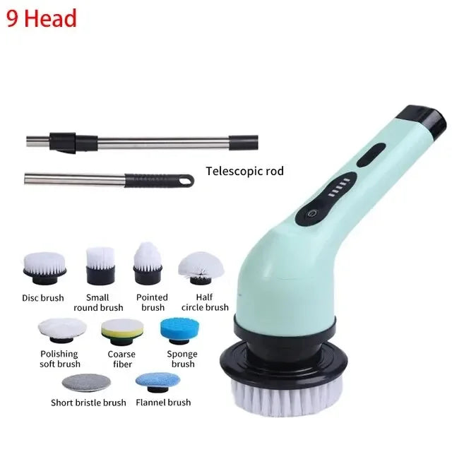 Multifunctional Electric Cleaning Brush Electric Cordless Spin Scrubber Toilet Mops Portable Cleaning Tool For Kitchen/Bathroom/