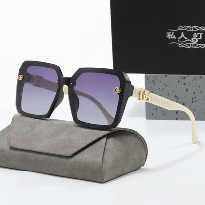 2025 New Sunglasses Women Large Frame Sun Glasses UV Protection Female Eyeglasses Ladies Gafas De Sol Mujer  Gafas De Sol Mujer