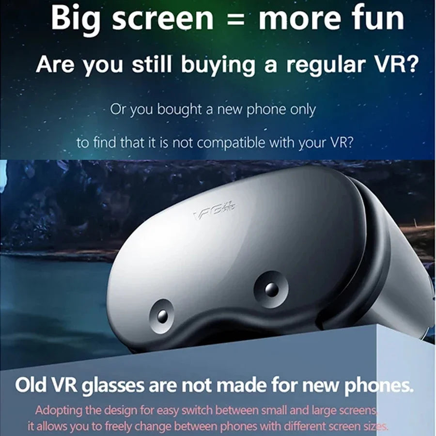 Virtual Reality 3D VR Glasses Smartphone Cell Mobile Goggles Helmet Headset Lenses Device Viar Smart Phone Video Game Viewer Set