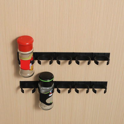 20 pcs/4 rows of spice racks, wall-mounted seasoning bottle sorting and storage racks, non-punching hanging storage racks