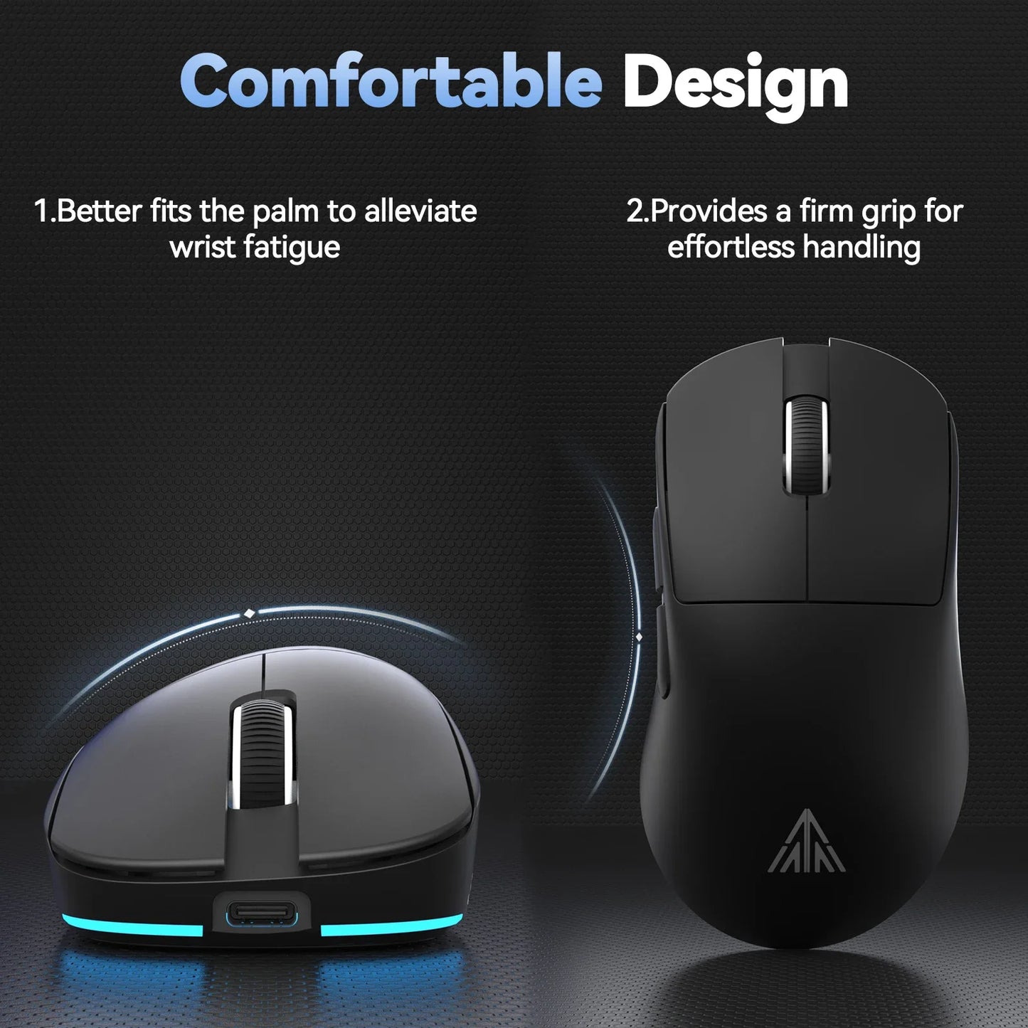 SOLAKAKA SM822 SM820 Gaming Mouse Tri-Mode 2.4GHz/Bluetooth/Wired PAW3311 24000DPI Macro Gaming Mouse with Charging Dock